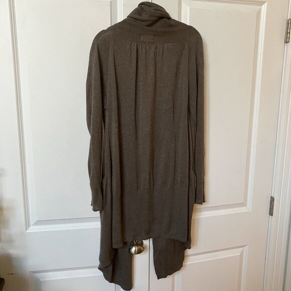 Shae Duster Cardigan Womens M Silk Blend Open Front Waterfall Cozy Loungewear - Picture 5 of 8